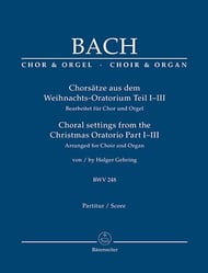 Choral Settings from the Christmas Oratorio Parts I-III, BWV 248 SATB Vocal Score cover Thumbnail